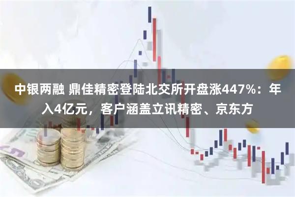 中银两融 鼎佳精密登陆北交所开盘涨447%：年入4亿元，客户涵盖立讯精密、京东方