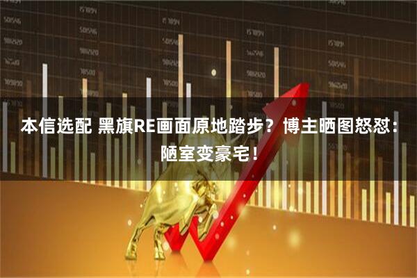 本信选配 黑旗RE画面原地踏步？博主晒图怒怼：陋室变豪宅！
